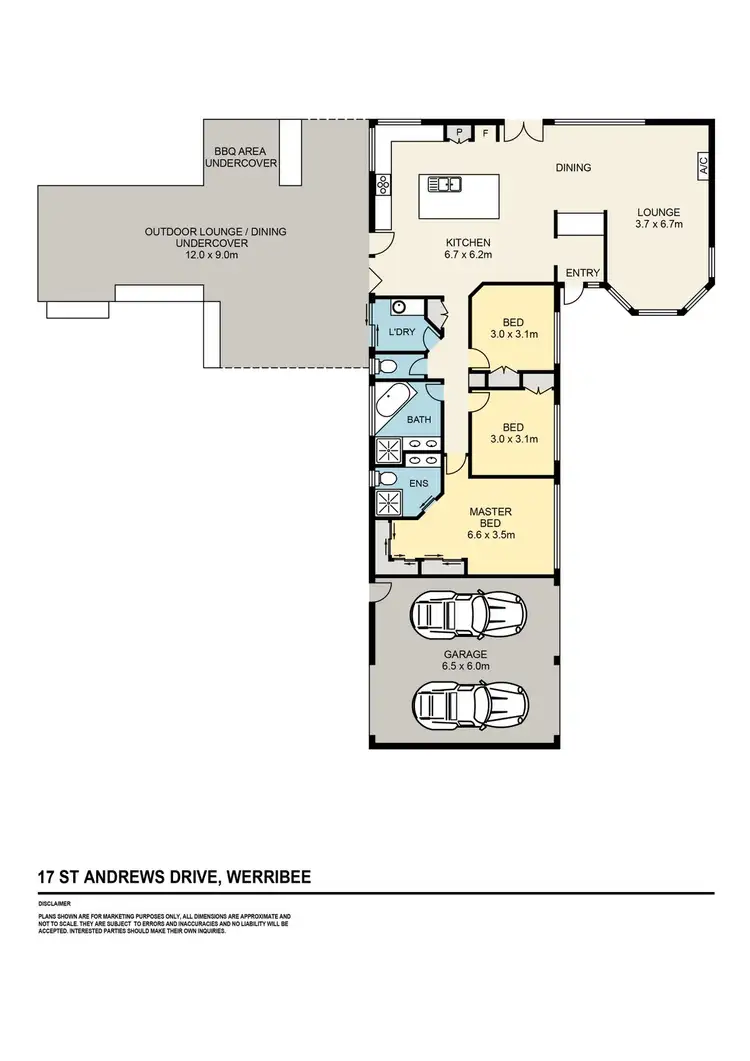 Floorplan of Homely house listing, 17 St Andrews Drive, Werribee VIC 3030