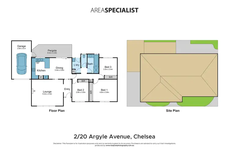 Floorplan of Homely unit listing, 2/20 Argyle Avenue, Chelsea VIC 3196