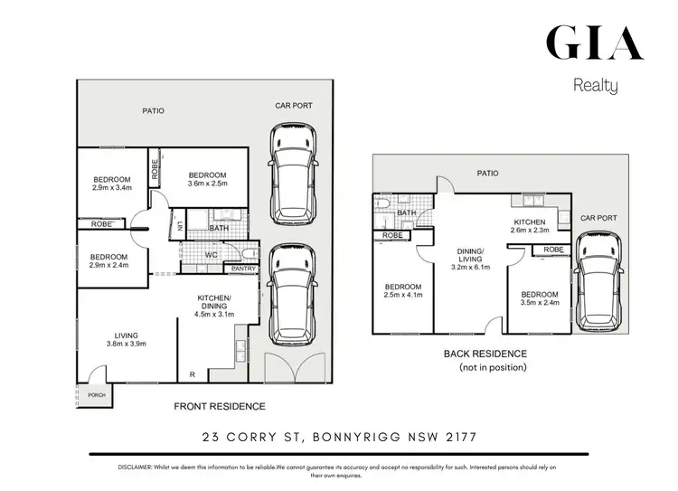 Floorplan of Homely house listing, 23 Corry Street, Bonnyrigg NSW 2177