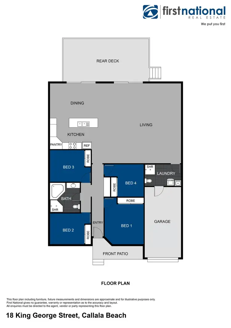 Floorplan of Homely house listing, 18 King George Street, Callala Beach NSW 2540
