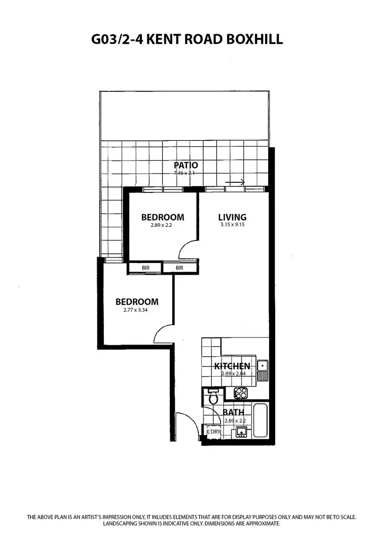 Floorplan of Homely apartment listing, G03/2-4 Kent Road, Box Hill VIC 3128