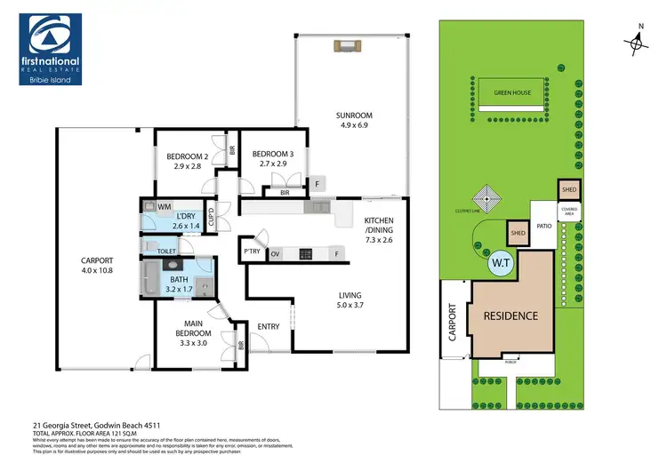 Floorplan of Homely house listing, 21 Georgia Street, Godwin Beach QLD 4511