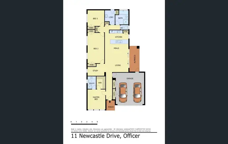 Floorplan of Homely house listing, 11 Newcastle Drive, Officer VIC 3809