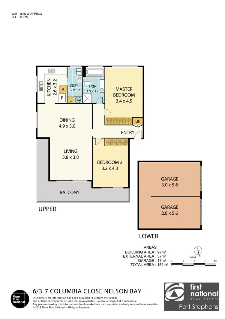 Floorplan of Homely unit listing, 6/3-7 Columbia Close, Nelson Bay NSW 2315