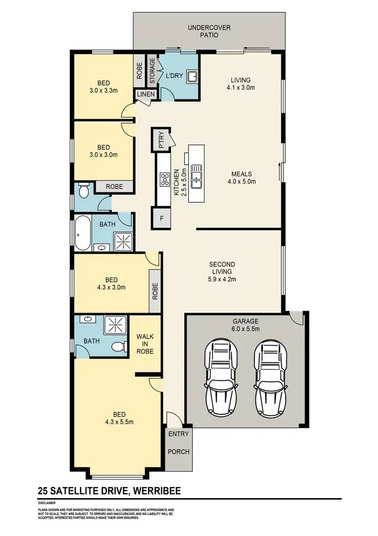 Floorplan of Homely house listing, 25 Satellite Drive, Werribee VIC 3030