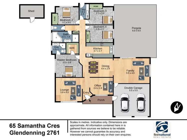 Floorplan of Homely house listing, 65 Samantha Crescent, Glendenning NSW 2761