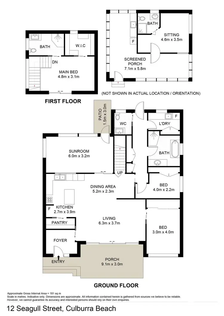 Floorplan of Homely house listing, 12 Seagull Street, Culburra Beach NSW 2540