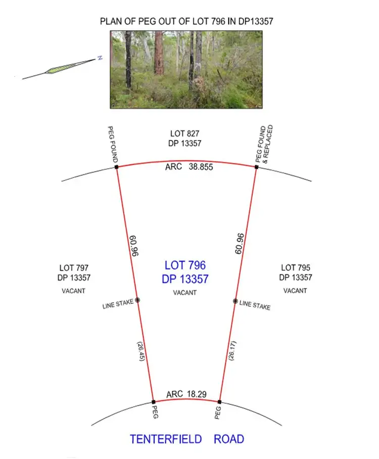Floorplan of Homely land listing, Lot 796 Tenterfield Road, North Arm Cove NSW 2324