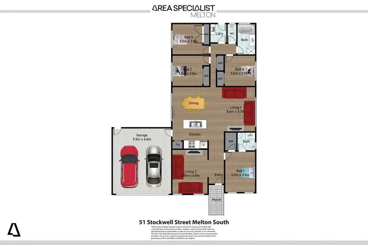 Floorplan of Homely house listing, 51 Stockwell Street, Melton South VIC 3338