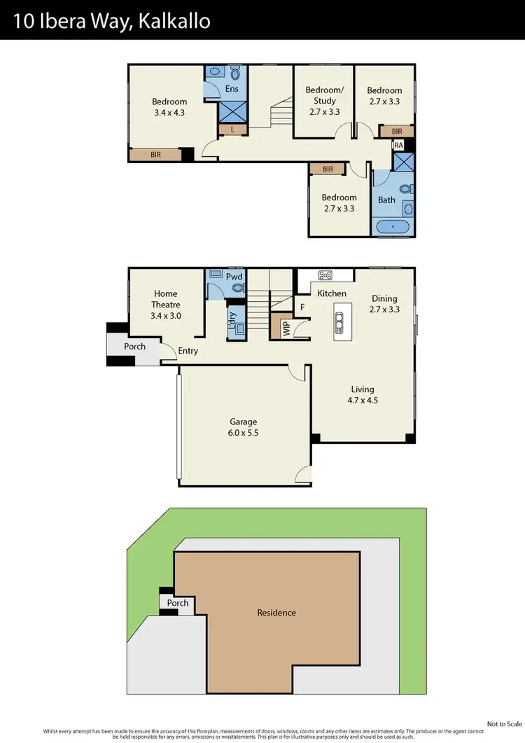 Floorplan of Homely house listing, 10 Ibera Way, Kalkallo VIC 3064