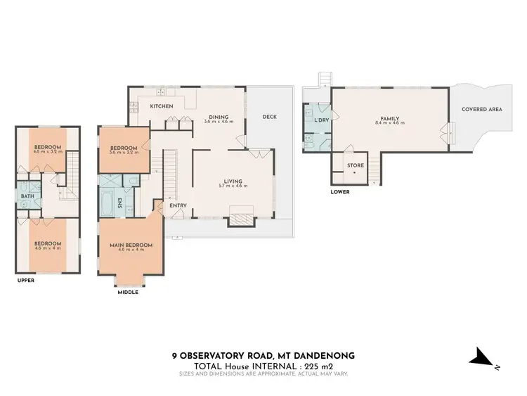 Floorplan of Homely house listing, 9 Observatory Road, Mount Dandenong VIC 3767