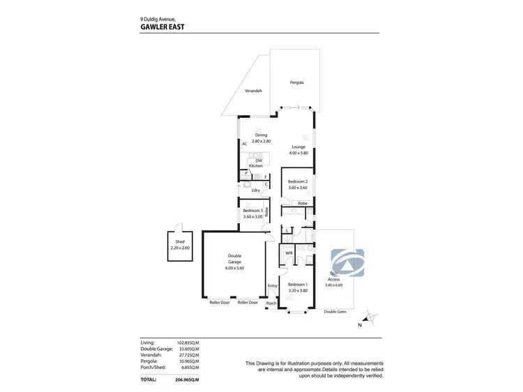 Floorplan of Homely house listing, 9 Duldig Avenue, Gawler East SA 5118