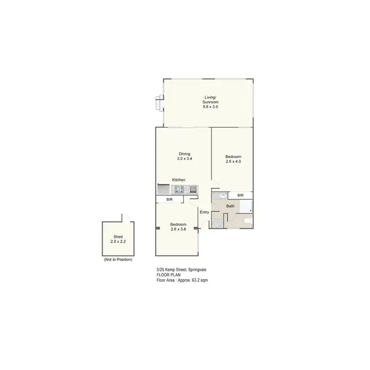 Floorplan of Homely unit listing, 5/25 Kemp Street, Springvale VIC 3171