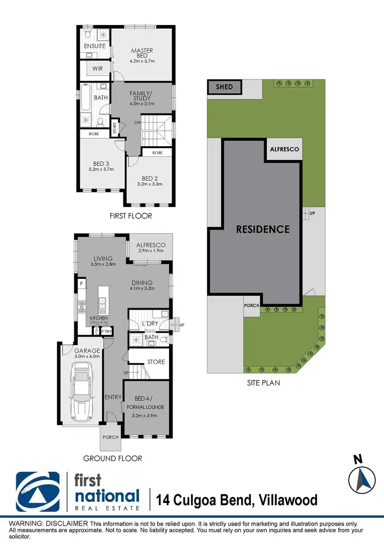 Floorplan of Homely house listing, 14 Culgoa Bend, Villawood NSW 2163