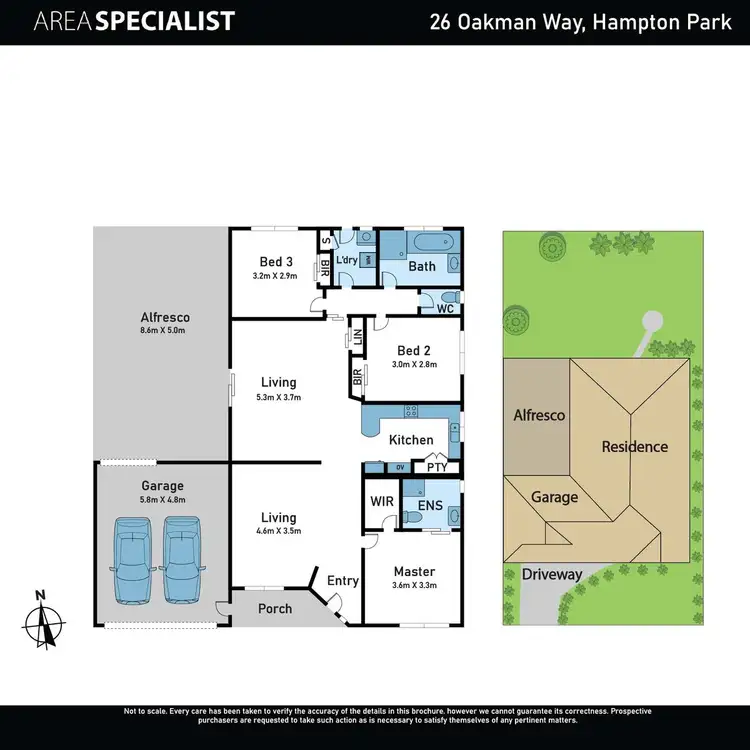 Floorplan of Homely house listing, 26 Oakman Way, Hampton Park VIC 3976