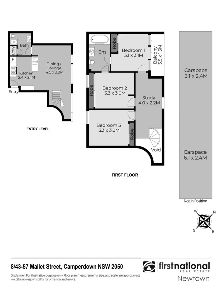 Floorplan of Homely apartment listing, 8/43-57 Mallett Street, Camperdown NSW 2050