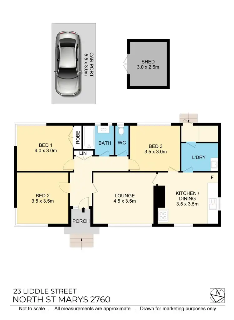 Floorplan of Homely house listing, 23 Liddle Street, North St Marys NSW 2760
