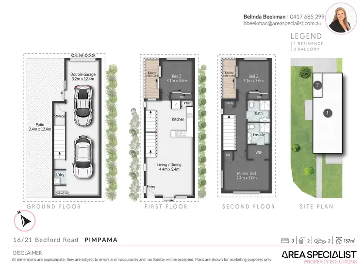 Floorplan of Homely townhouse listing, 16/21 Bedford Road, Pimpama QLD 4209