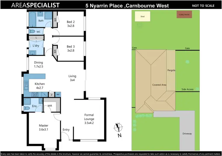 Floorplan of Homely house listing, 5 Nyarrin Place, Cranbourne West VIC 3977