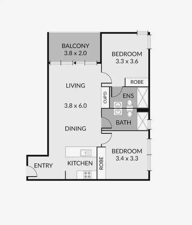 Floorplan of Homely apartment listing, 104/90 La Scala Avenue, Maribyrnong VIC 3032