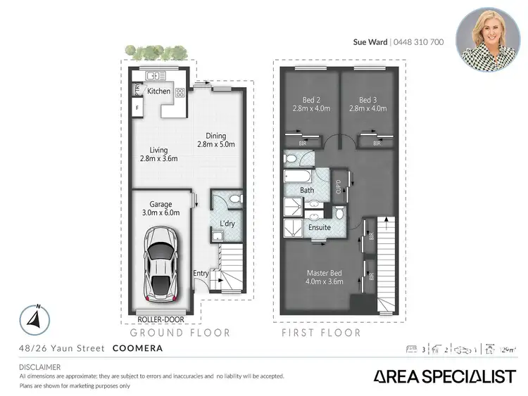 Floorplan of Homely townhouse listing, 48/26 Yaun Street, Coomera QLD 4209