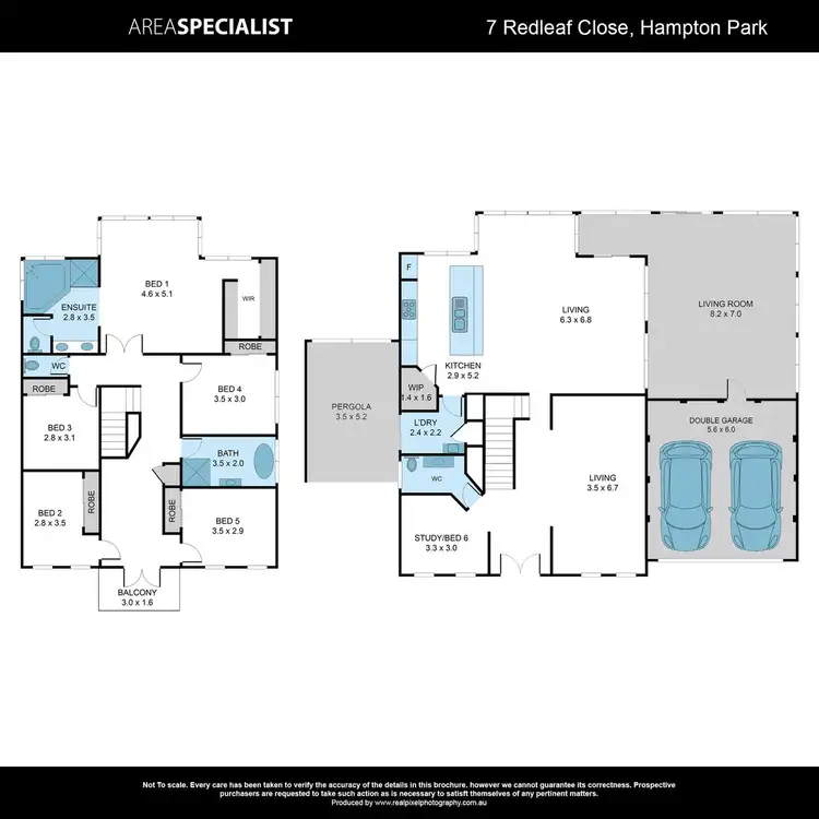 Floorplan of Homely house listing, 7 Redleaf Close, Hampton Park VIC 3976