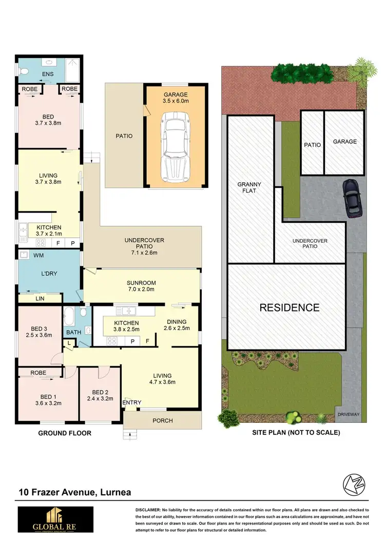Floorplan of Homely house listing, 10 Frazer Ave, Lurnea NSW 2170