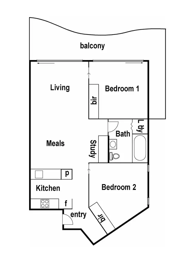 Floorplan of Homely apartment listing, 358/38 Mt Alexander Road, Travancore VIC 3032