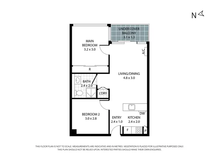 Floorplan of Homely apartment listing, 403/8 Grosvenor Street, Abbotsford VIC 3067
