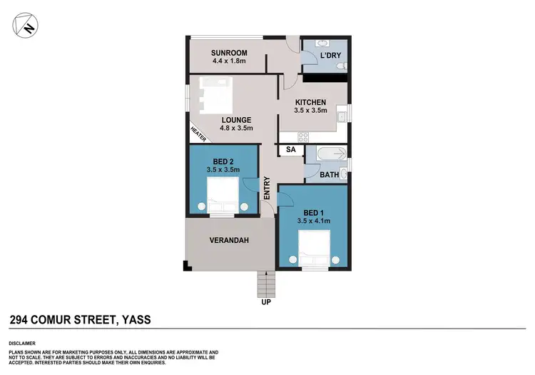 Floorplan of Homely house listing, 294 Comur Street, Yass NSW 2582