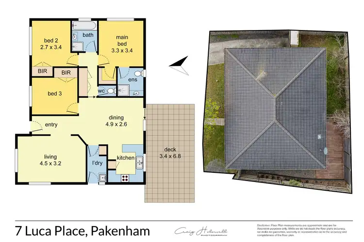 Floorplan of Homely house listing, 7 Luca Place, Pakenham VIC 3810
