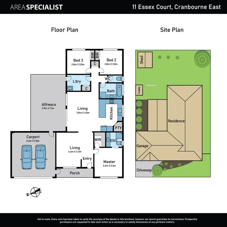 Floorplan of Homely house listing, 11 Essex Court, Cranbourne East VIC 3977