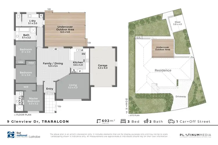 Floorplan of Homely house listing, 9 Glenview Drive, Traralgon VIC 3844