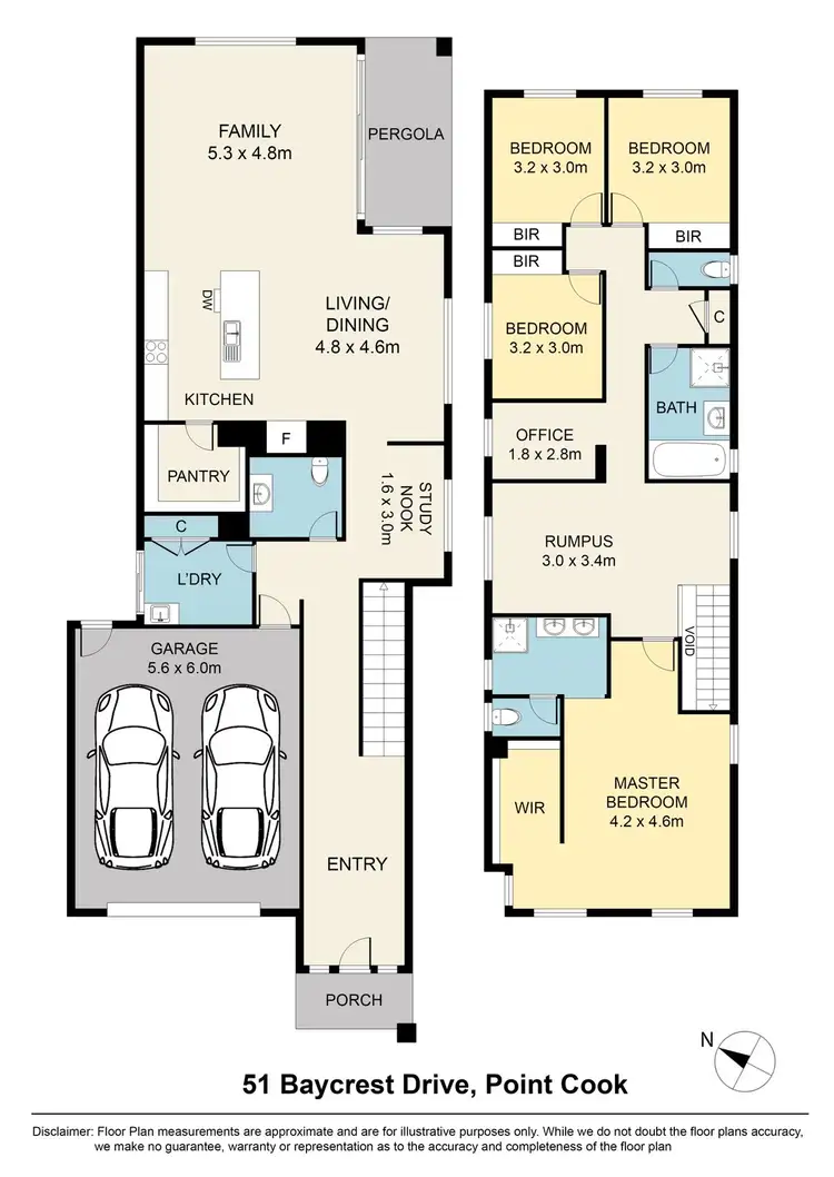 Floorplan of Homely house listing, 51 Baycrest Drive, Point Cook VIC 3030