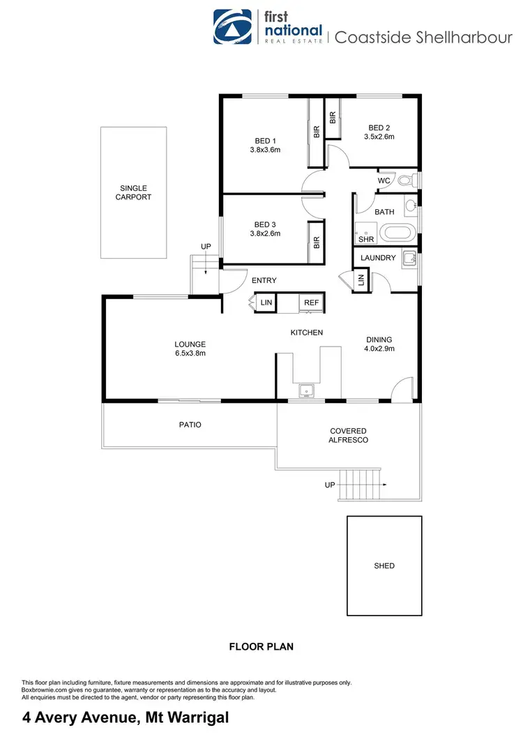 Floorplan of Homely house listing, 4 Avery Avenue, Mount Warrigal NSW 2528