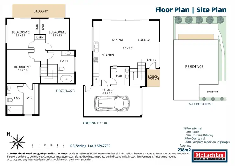 Floorplan of Homely townhouse listing, 3/20 Archbold Road, Long Jetty NSW 2261