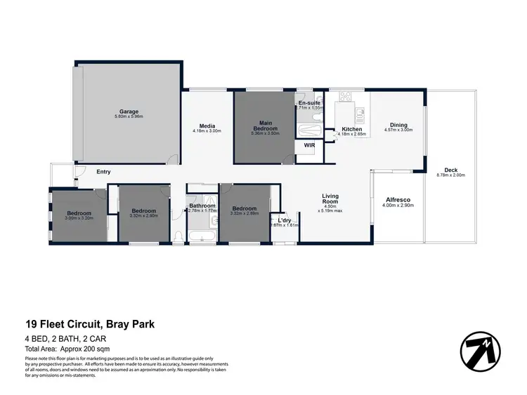 Floorplan of Homely house listing, 19 Fleet Circuit, Bray Park QLD 4500