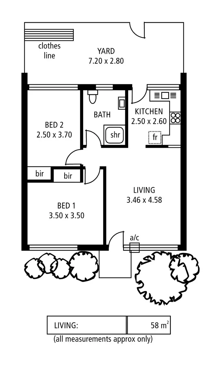 Floorplan of Homely unit listing, 3/14 Barcoo Road, Para Hills SA 5096