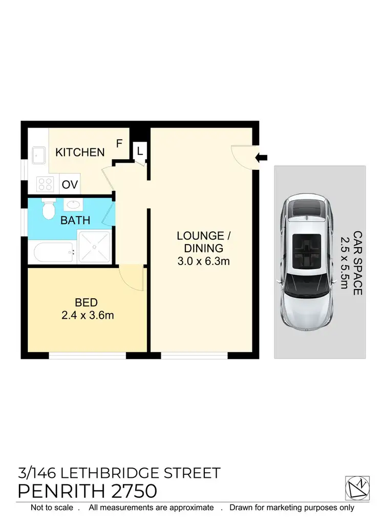 Floorplan of Homely unit listing, 3/146-148 Lethbridge Street, Penrith NSW 2750