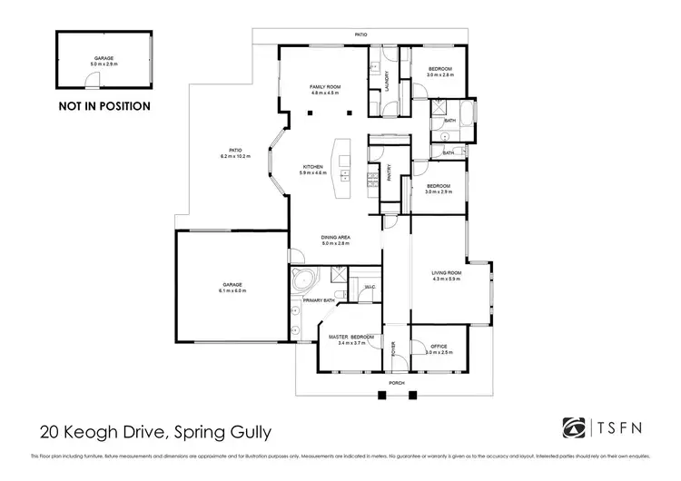Floorplan of Homely house listing, 20 Keogh Drive, Spring Gully VIC 3550