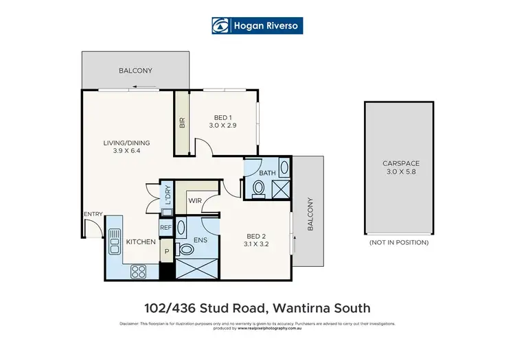Floorplan of Homely apartment listing, 102/436 Stud Road, Wantirna South VIC 3152