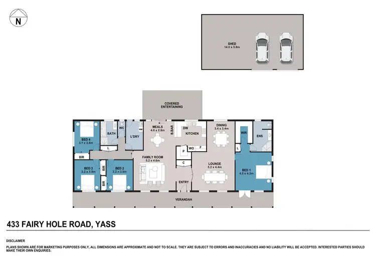 Floorplan of Homely rural property listing, 433 Fairy Hole Road, Bango NSW 2582