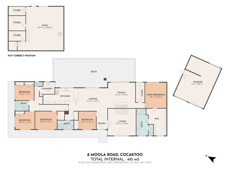 Floorplan of Homely house listing, 8 Moola Road, Cockatoo VIC 3781