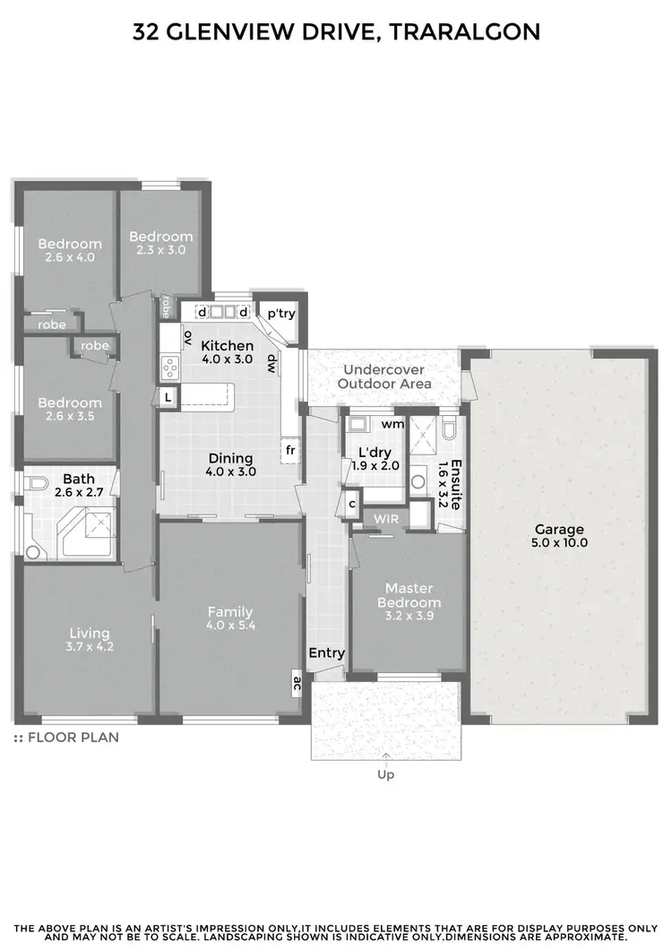 Floorplan of Homely house listing, 32 Glenview Drive, Traralgon VIC 3844