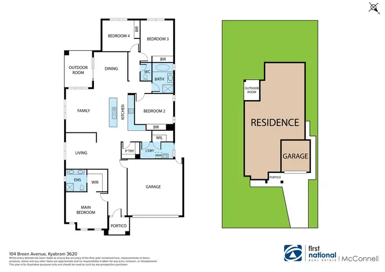 Floorplan of Homely house listing, 104 Breen Avenue, Kyabram VIC 3620