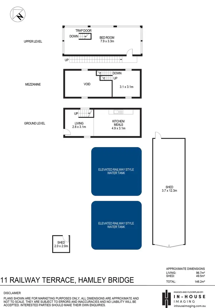 Floorplan of Homely house listing, 11 Railway Terrace, Hamley Bridge SA 5401