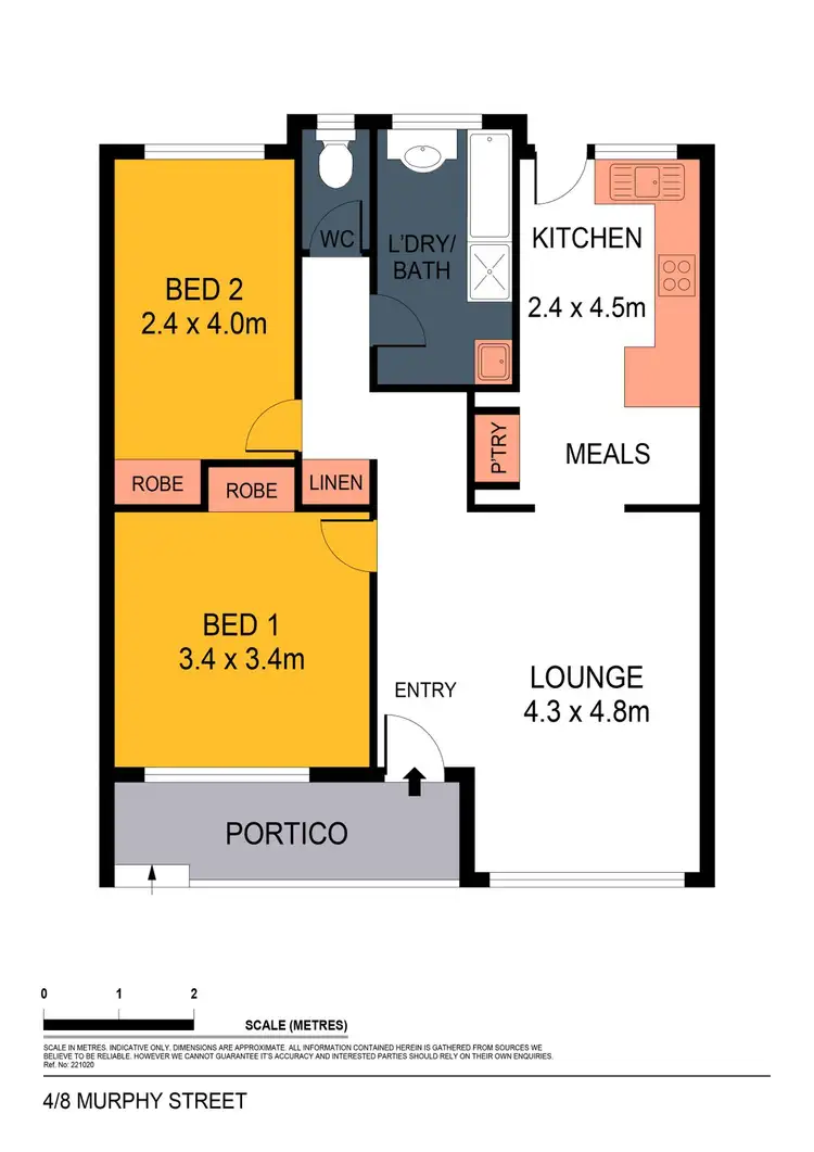 Floorplan of Homely unit listing, 4/8 Murphy Street, Kennington VIC 3550