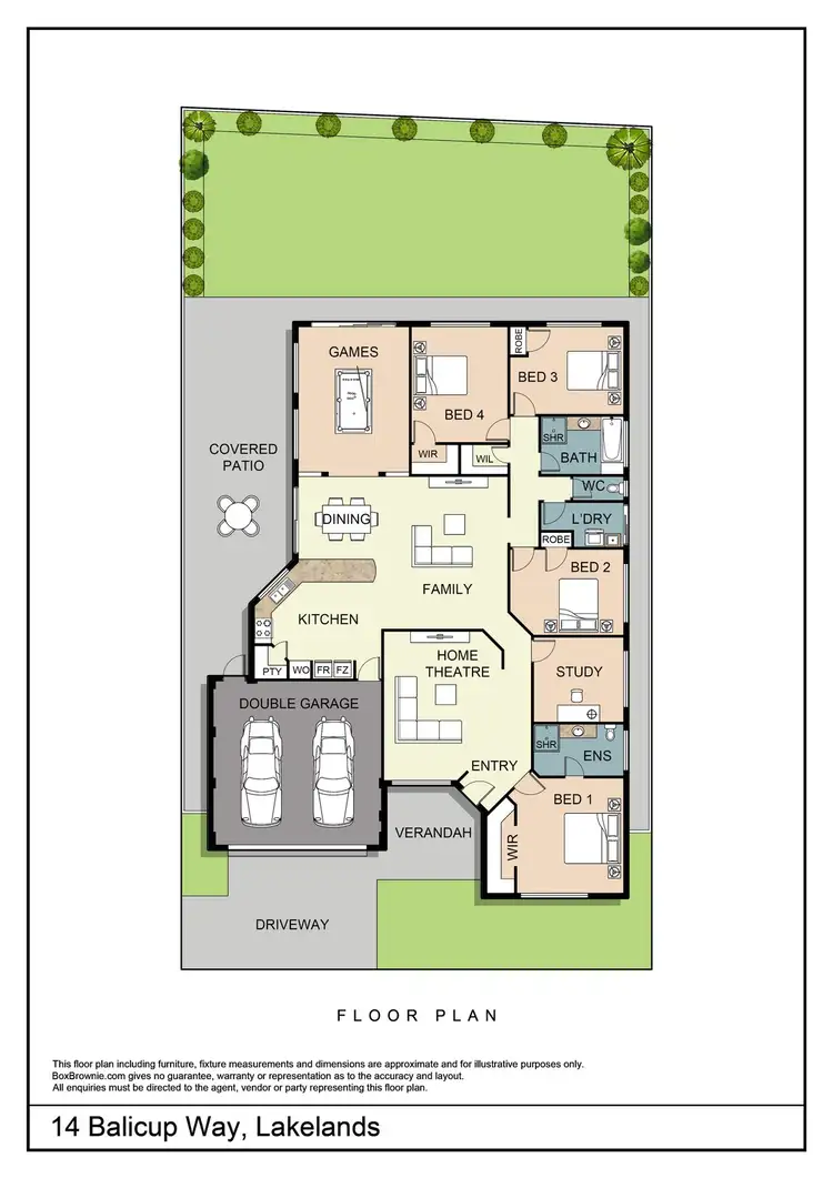 Floorplan of Homely house listing, 14 Balicup Way, Lakelands WA 6180