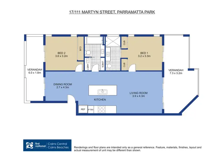 Floorplan of Homely unit listing, 17/111-113 Martyn Street, Parramatta Park QLD 4870
