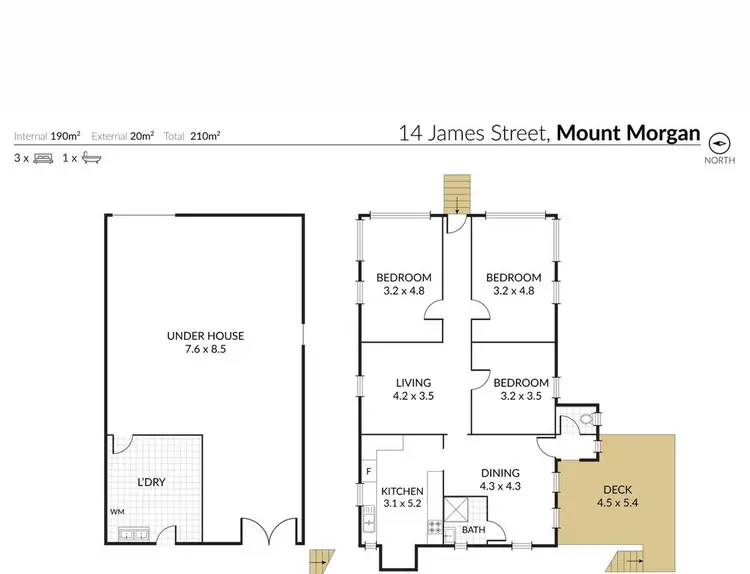 Floorplan of Homely house listing, 14 James Street, Mount Morgan QLD 4714